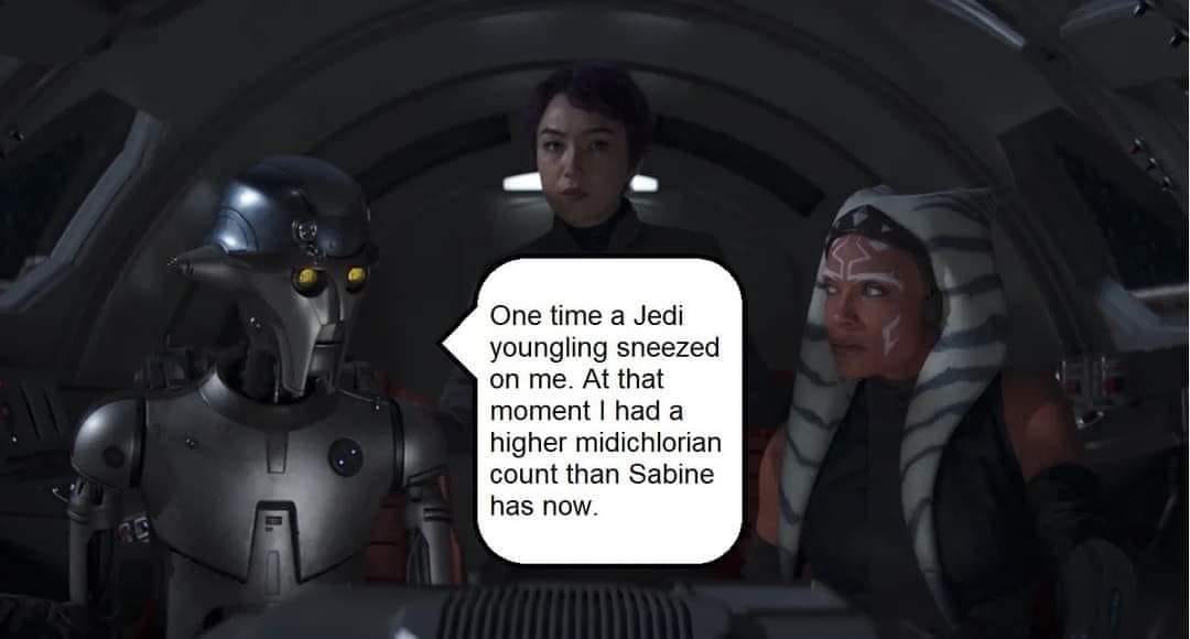 The meme is a screenshot from the Star Wars franchise, featuring a character named C-3PO with a humorous expression. The text overlayed on the image reads: "In a galaxy far, far away... I'm not the one who got caught in a trash smasher."